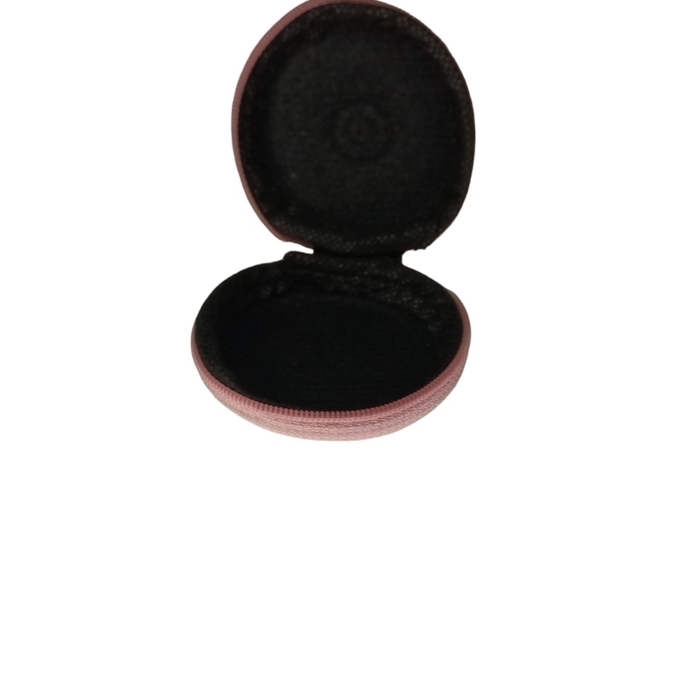 Mini Headphones Zipper Case Barbiecore Pink Trim Y2K - Picture 3 of 5